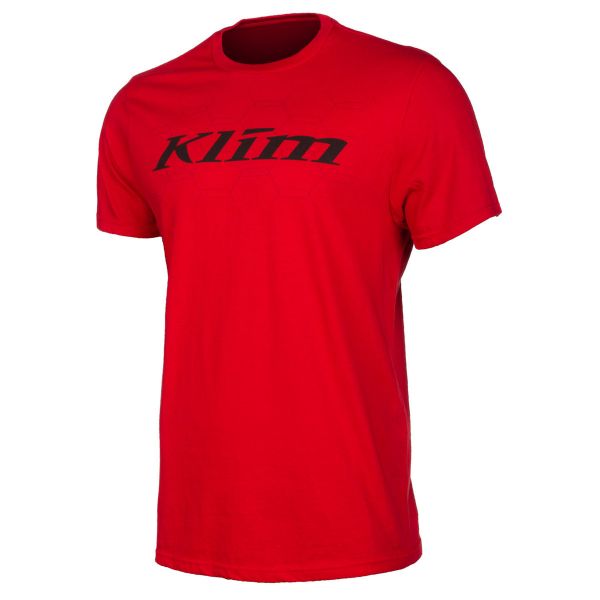 Tricouri/Camasi Casual Klim Tricou Hexad SS T Red/Asphalt