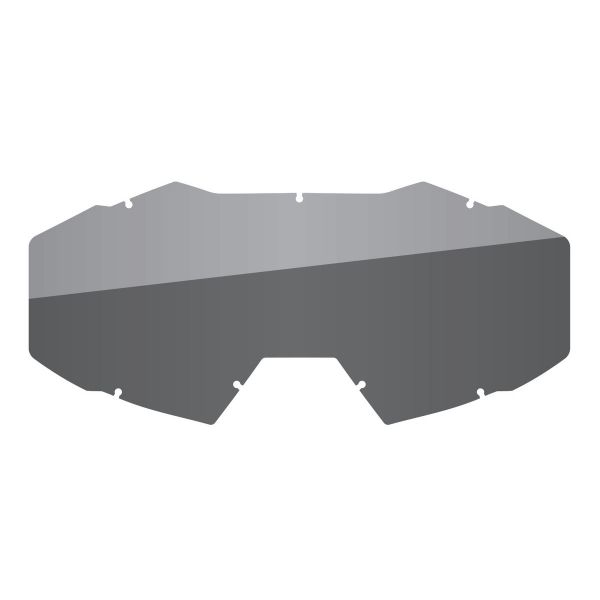 Accesorii Ochelari Klim Lentila Schimb Ochelari Moto Viper Off Road  Smoke Silver Oglinda
