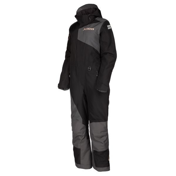 Women's Monosuits Klim Insulated Snowmobil Monosuit Women Vailslide One-Piece Black-Asphalt 2022