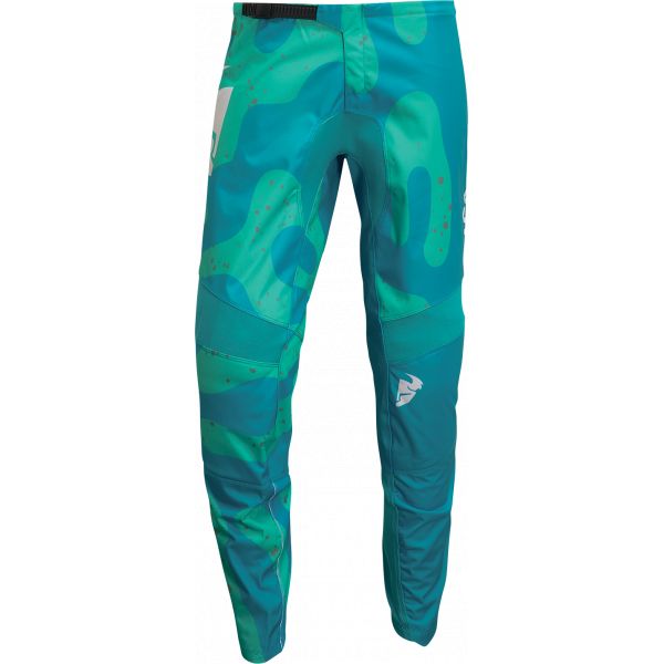 Pantaloni MX-Enduro Thor Pantaloni Moto Enduro Dama Sector Disguise Teal/Aqua 23
