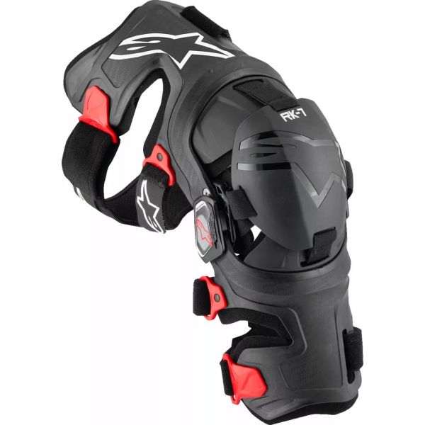 Genunchiere si Orteze Alpinestars Genunchiere Moto MX Supertech RK-7 Plasma Black/White/Red 24