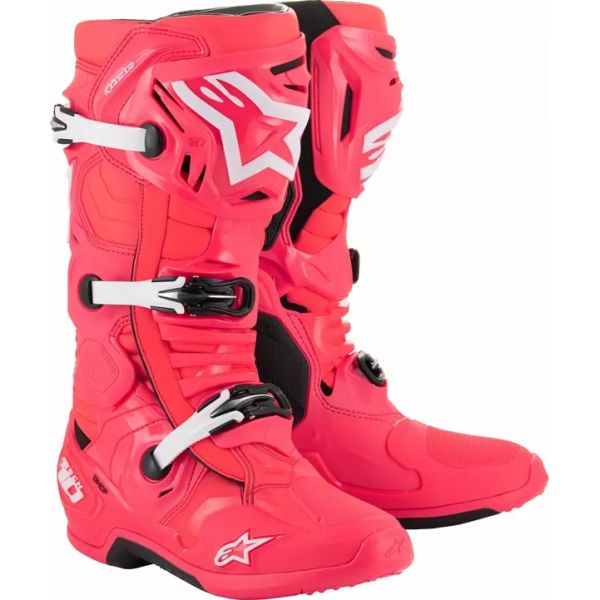 Boots MX-Enduro Alpinestars LE MX/Enduro Boots Tech 10 Diva Pink/White 24