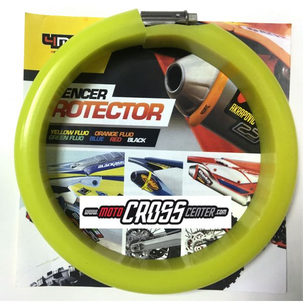 Exhaust Accessories 4MX SILENCER PROTECTOR 4 STROKE YELLOW