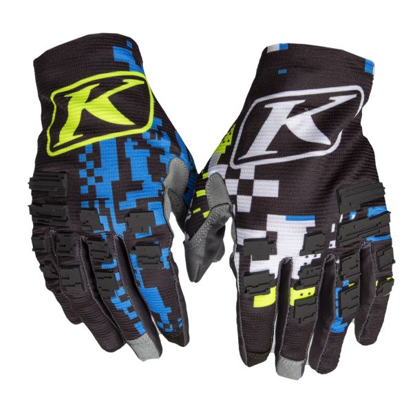 Gloves MX-Enduro Klim XC Lite Glove Digital Chaos Blue