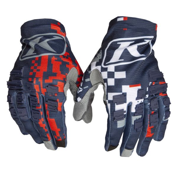 Kids Gloves MX-Enduro Klim XC Lite Glove Youth Digital Chaos Red