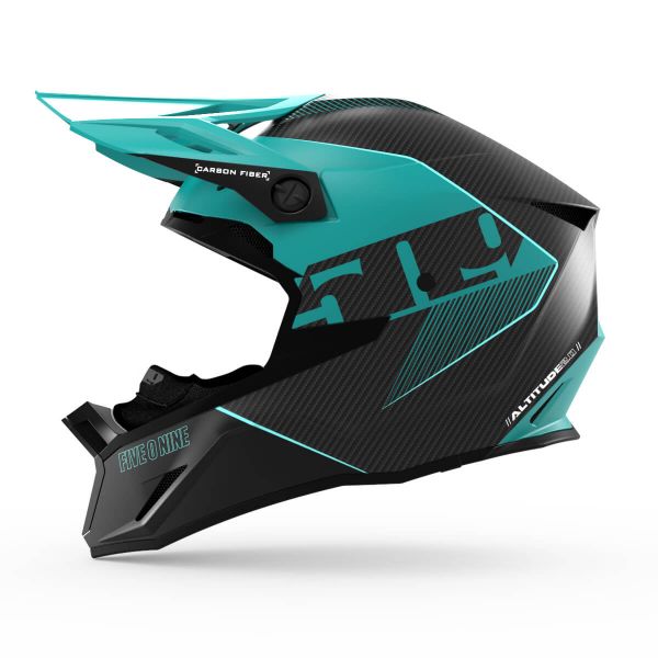 Casti Snowmobil 509 Casca Snowmobil Altitude 2.0 Carbon Fiber 3K (ECE) Hi Flow Emerald