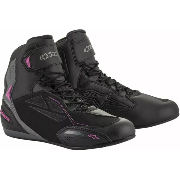 Cizme Moto - Dama Alpinestars Ghete Moto Dama Stella Faster 3 Drystar Shoes Black/Pink