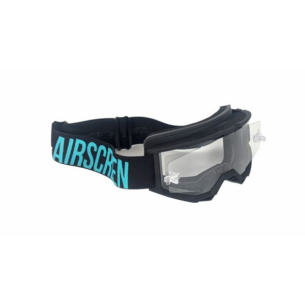 Goggles MX-Enduro Airscreen Moto MX/Enduro LITE 01 EX Black/Blue Clear Lens Goggles