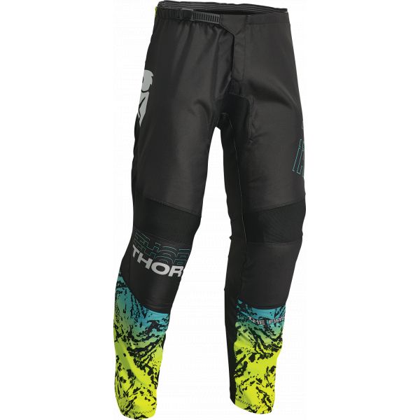 Kids Pants MX-Enduro Thor Youth Moto Enduro Pants Atlas Black/Teal 23