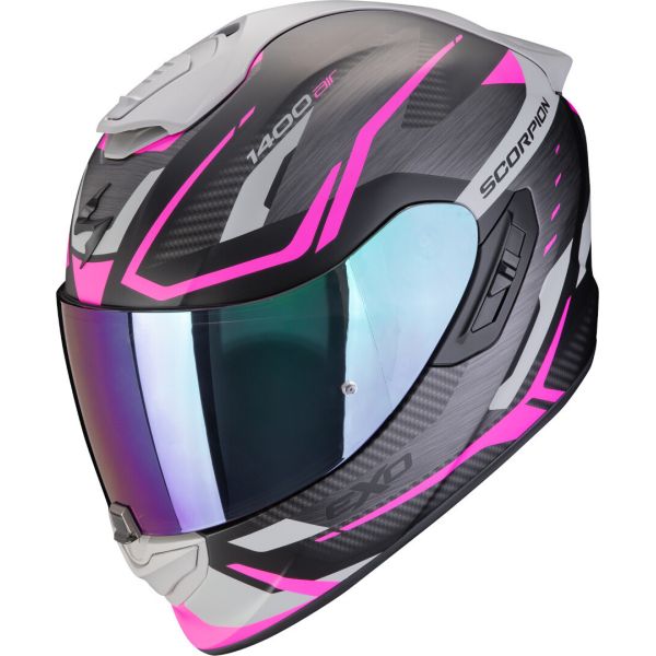Casti Moto Integrale Scorpion Exo Casca Moto Full-Face EXO 1400 Evo 2 Air Accord Black Matt/Pink 24