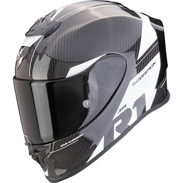 Casti Moto Integrale Scorpion Exo Casca Moto Full-Face EXO R1 Evo Carbon Air Rally Black/White 24