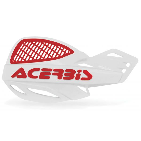 Handguard Acerbis Handguard MX Uniko Vented Alb/Rosu