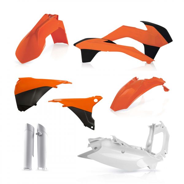 Plastics MX-Enduro Acerbis AC KTM  EXC/EXCF 2014-2015 Black/Orange/White No Front Plate