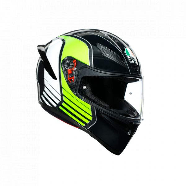 Casti Moto AGV AGV Casca Integrala K1 E2205 Multi 2020 Power Gunmetal/White/Green