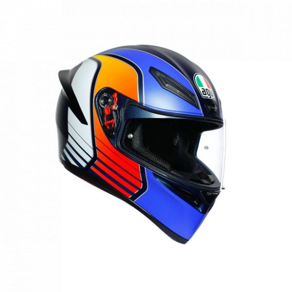 Casti Moto AGV AGV Casca Integrala K1 E2205 Multi 2020 Power Matt Dark Blue/Orange/Wh
