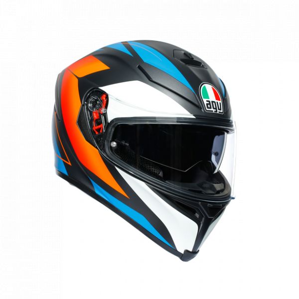Casti Moto AGV AGV Casca Integrala K5 S E2205 Multi Mplk 2020 Core Matt Black/Blue/Orange