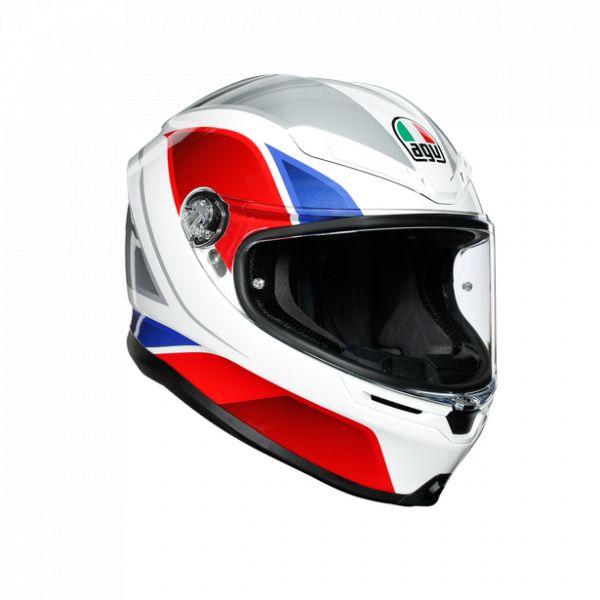 Casti Moto AGV AGV Casca Integrala K6 Ece Multi Mplk 2020 Hyphen White/Red/Blue