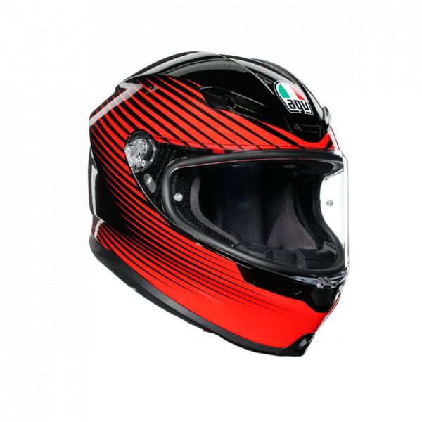 Casti Moto AGV AGV Casca Integrala K6 Ece Multi Mplk 2020 Rush Black/Red