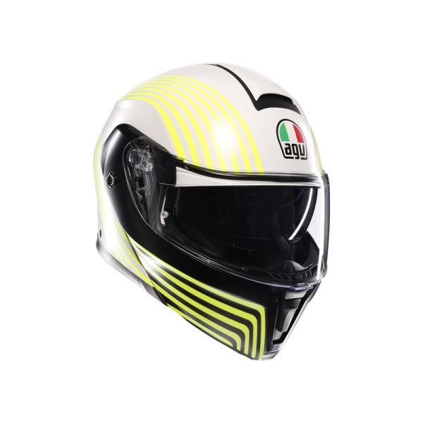 Casti Moto AGV AGV Casca Moto Flip/Up E2206 Mplk Iseo White/Black/Yellow Fluo 25