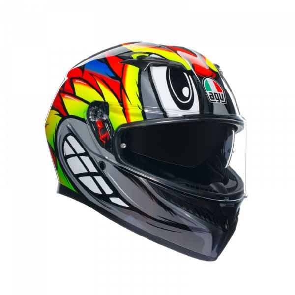 Casti Moto AGV AGV Casca Moto Full-Face K3 E2206 Mplk Birdy 2.0 Grey/Yellow/Red
