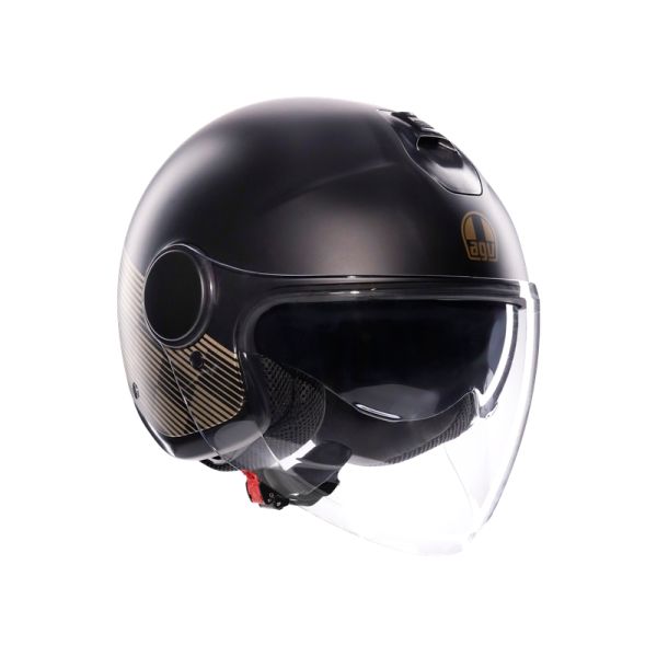 Casti Moto AGV AGV Casca Moto Open Face/Jet Eteres E2206 Ponza Matt Black/Gold 25