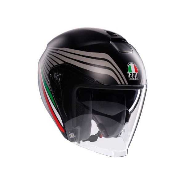 Casti Moto AGV AGV Casca Moto Open Face/Jet Irides E2206 Bologna Matt Black/Tricolore 25