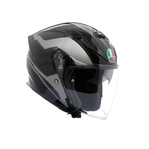 Casti Moto AGV AGV Casca Moto Open Face/Jet K5 Jet Evo E2206 Tune Grey/Black 25