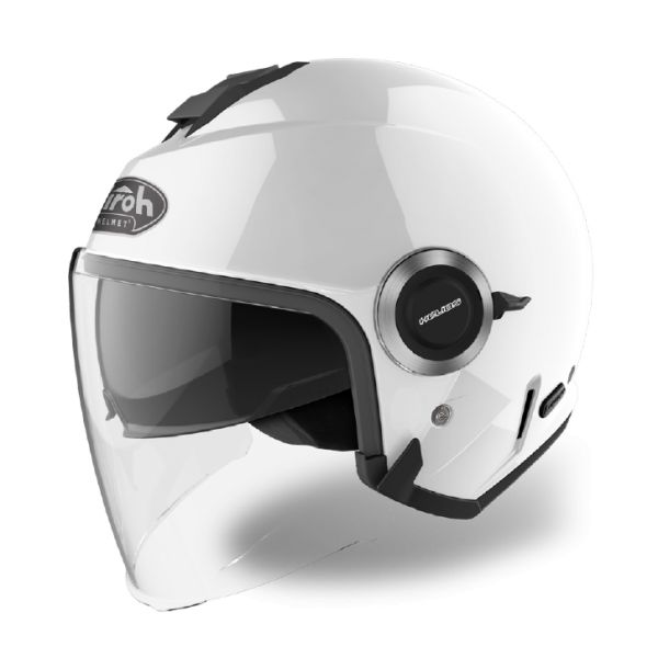  Airoh Casca Moto Jet Helios White Gloss