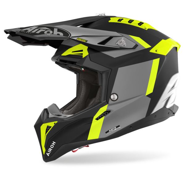Casti Cross-Enduro Airoh Casca Moto Mx/Enduro Aviator 3 Glory Yellow Matt 24