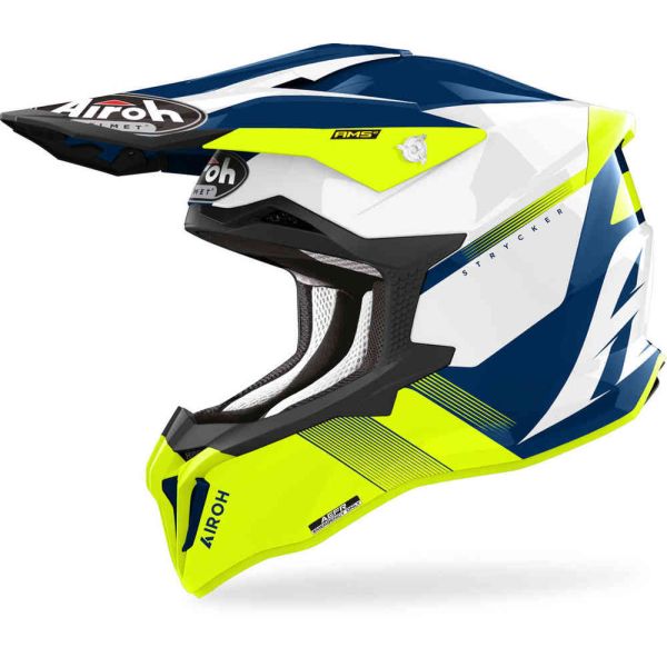 Casti Cross-Enduro Airoh Casca Moto MX/Enduro Strycker Blazer Yellow 24