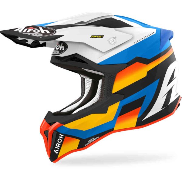 Casti Cross-Enduro Airoh Casca Moto MX/Enduro Strycker Glam Blue Matt 24