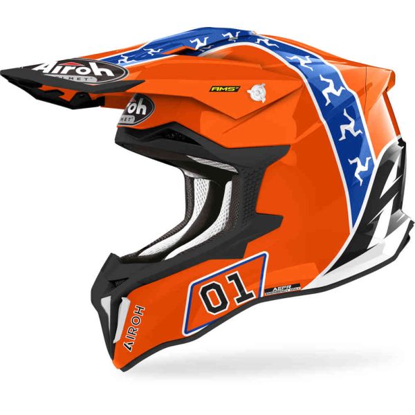 Casti Cross-Enduro Airoh Casca Moto MX/Enduro Strycker Hazzard Gloss 24