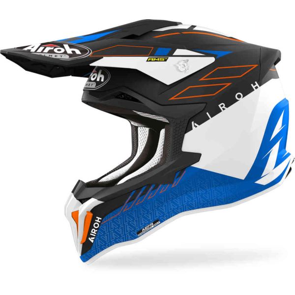 Casti Cross-Enduro Airoh Casca Moto MX/Enduro Strycker Skin Blue Matt 24