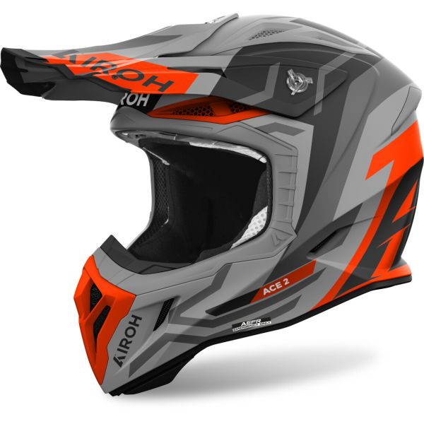 Casti Cross-Enduro Airoh Casca Moto MX/Enduro Aviator Ace 2 Ground Orange Matt 25