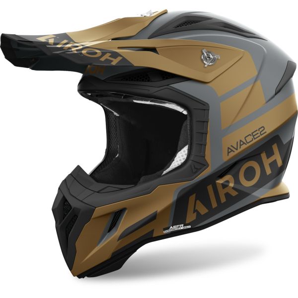 Casti Cross-Enduro Airoh Casca Moto MX/Enduro Aviator Ace 2 Sake Gold Matt 25