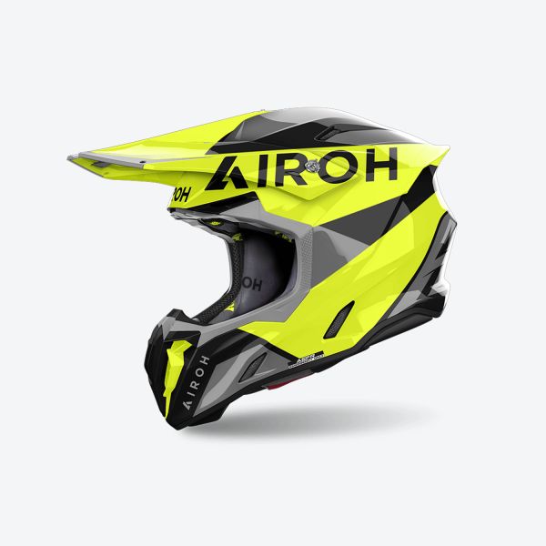 Casti Cross-Enduro Airoh Casca Moto MX/Enduro Twist 3 King Yellow Gloss 24