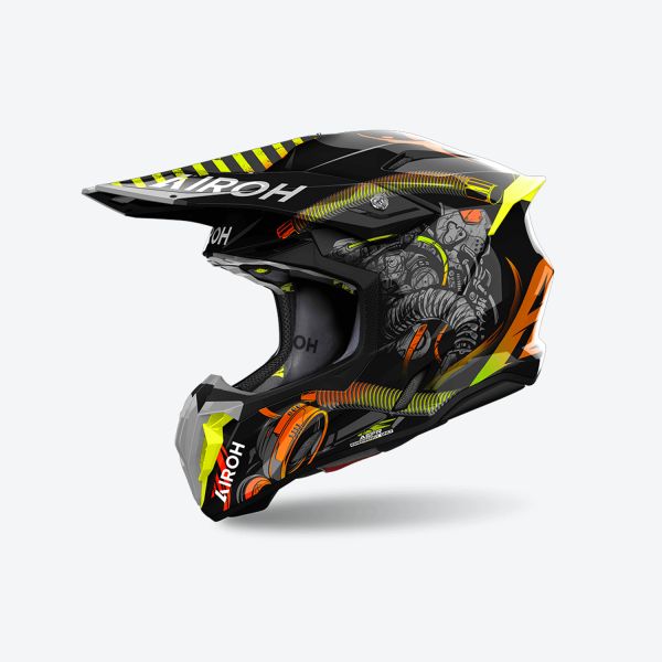Casti Cross-Enduro Airoh Casca Moto MX/Enduro Twist 3 Toxic 24
