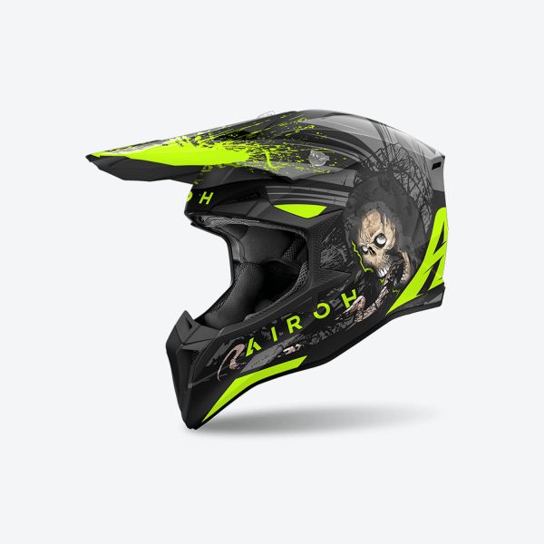 Casti Cross-Enduro Airoh Casca Moto Mx/Enduro Wraaap Darkness 24