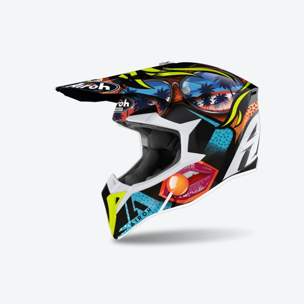 Casti Cross-Enduro Airoh Casca Moto Mx/Enduro Wraaap Lollipop 24