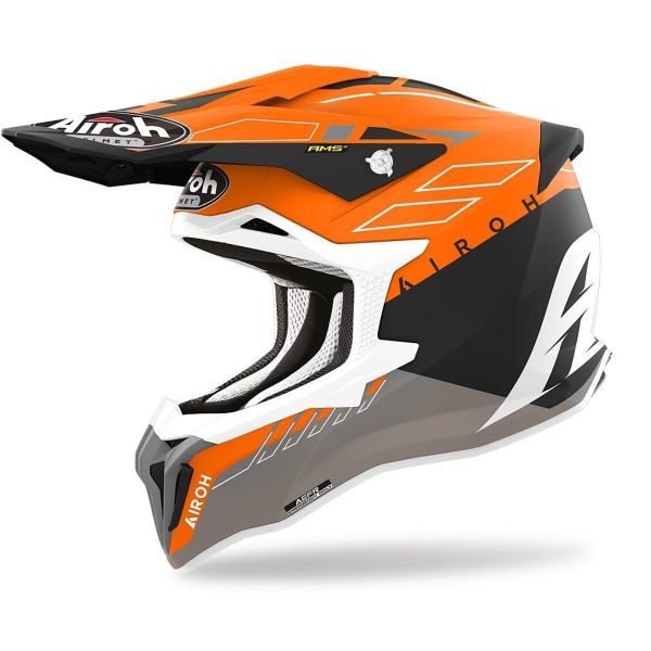Casti Cross-Enduro Airoh Casca Moto MX/Enduro Strycker Skin Orange Matt 24