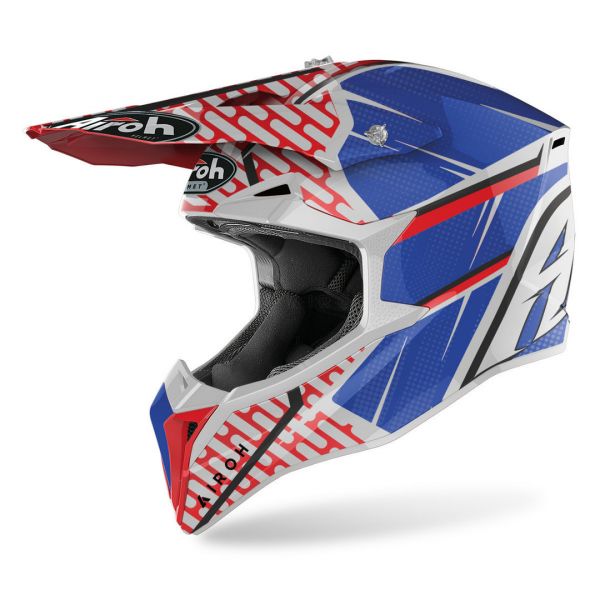 Casti Cross-Enduro Airoh Casca Moto Enduro Wraap Idol Red/Blue Matt