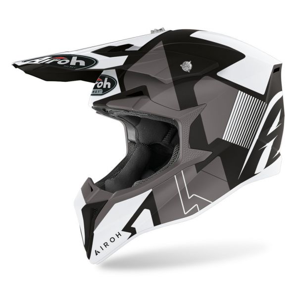 Casti Cross-Enduro Airoh Casca Moto Enduro Wraap Raze Black Matt