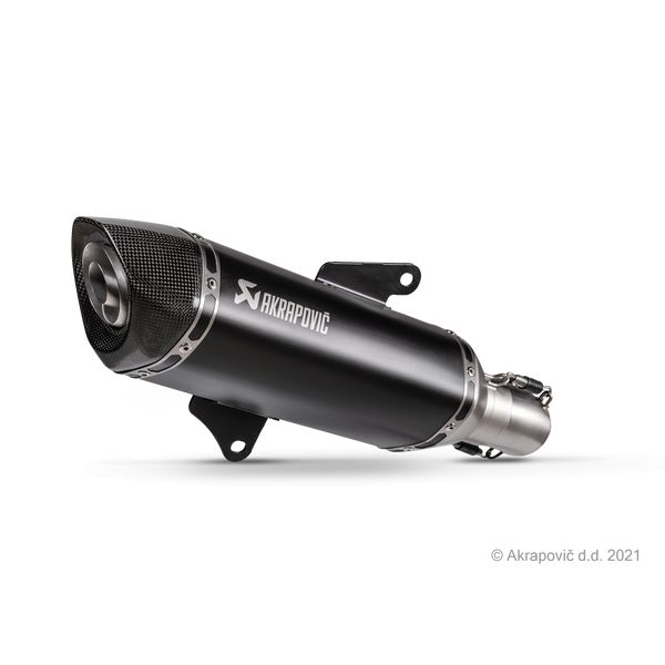 Motorcycle Exhaust Akrapovic Slip-on Exhaust Muffler SS BK FORZA 350 S-H3SO8-HRSSBL