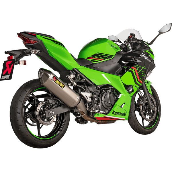 Motorcycle Exhaust Akrapovic Slip-on Exhaust Muffler TI/CF NINJA 400 S-K4SO7-HRT