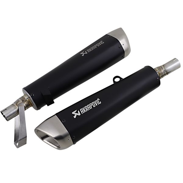 Tobe Esapament & Accesorii Akrapovic Evacuare Finala Slip-on TI BK STR TWIN S-T9SO2-HCQTBL