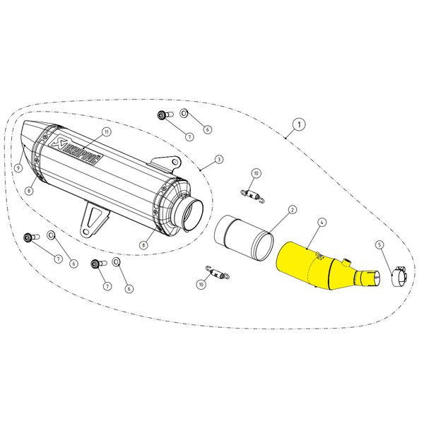 Tobe Esapament & Accesorii Akrapovic Link Pipe SS XMAX300 L-Y3SO3