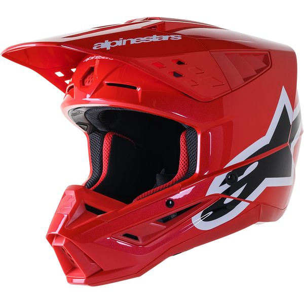 Casti Cross-Enduro Alpinestars Casca Moto Enduro/MX Supertech M5 Corp Red/Balck/White 24