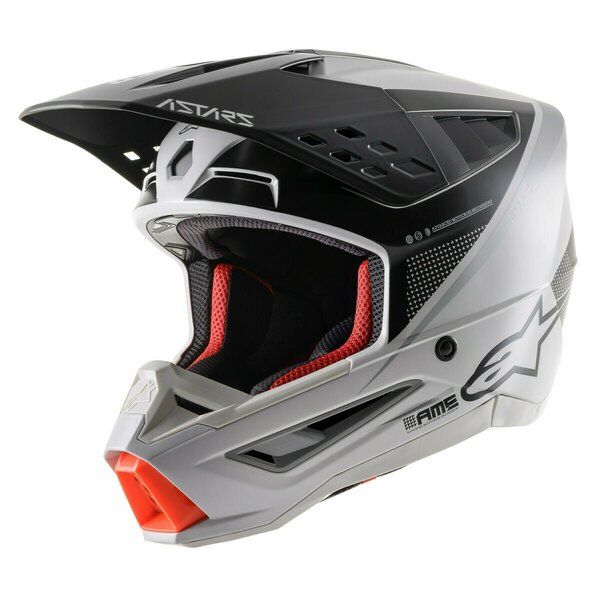 Casti Cross-Enduro Alpinestars Casca Moto MX/Enduro Supertech S-M5 Rayon Gray/Black 24 