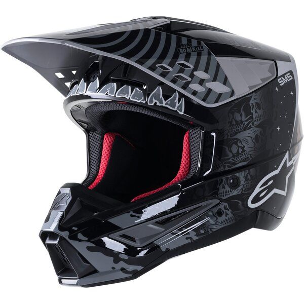 Casti Cross-Enduro Alpinestars Casca Moto MX/Enduro Supertech S-M5 Solar Flare Black/Gray 24 