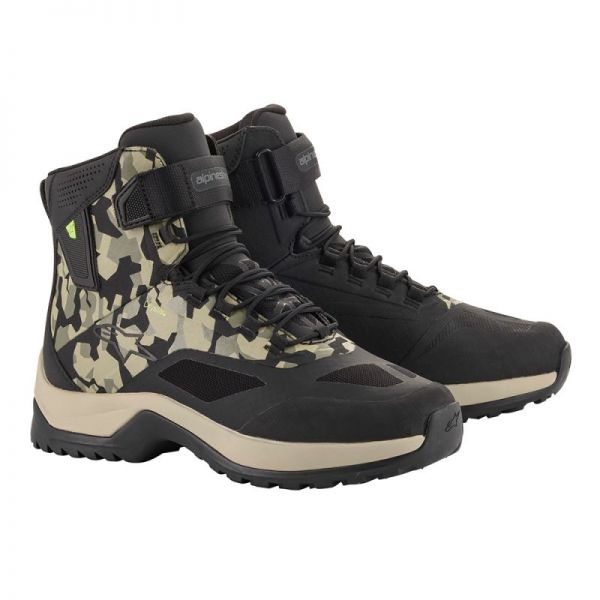 Cizme Moto Scurte/Urban Alpinestars Cizme CR-6 Drystar Black/Military Green